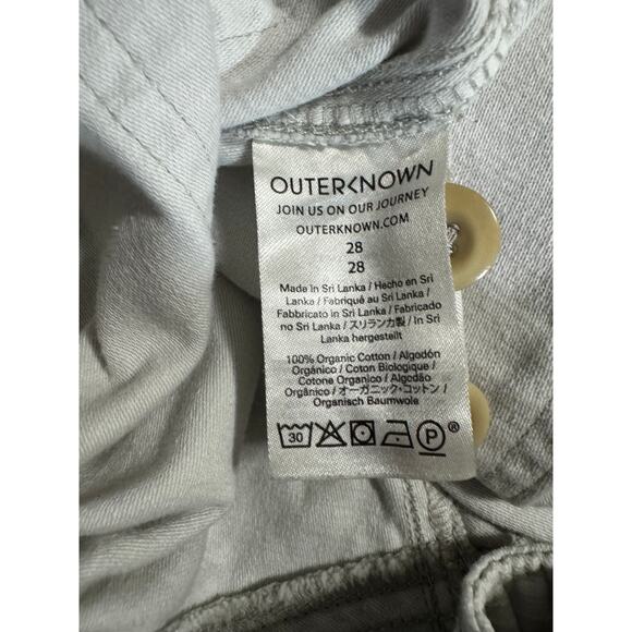 Outerknown Organic Cotton Utility Shorts White Size 28 - Picture 4 of 6